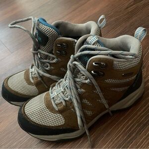 Womens Brown and Black Hiking Boots
